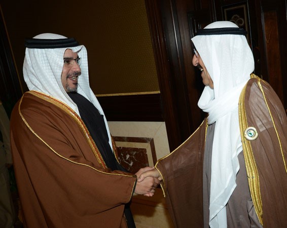 صاحب السمو الامير الشيخ صباح الاحمد مرحبا بصاحب السمو الملكي الامير سلمان بن حمد ال خليفة
