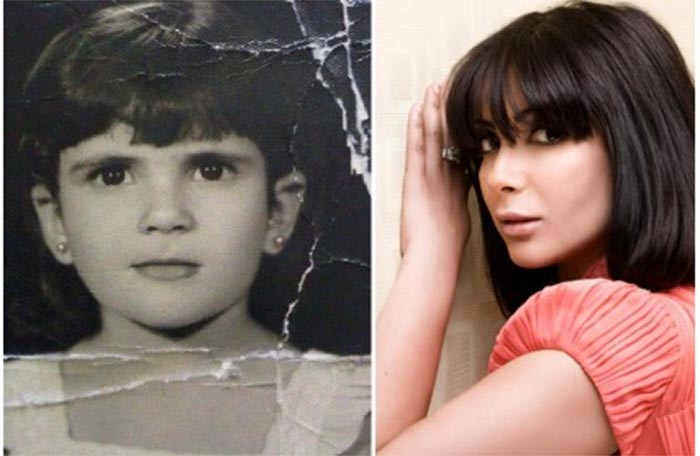 صورة منى زكي وهي طفلة.. هل اختلفت كثيراً؟