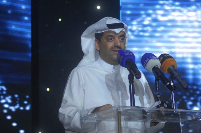 وليد الخشتي متحدثا للحضور