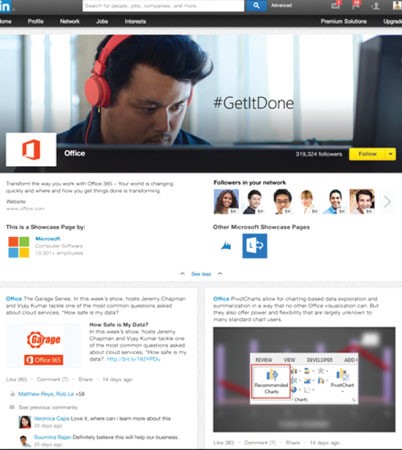 «Linked In» تقدم لأول مرة «صفحات العرض» للشركات