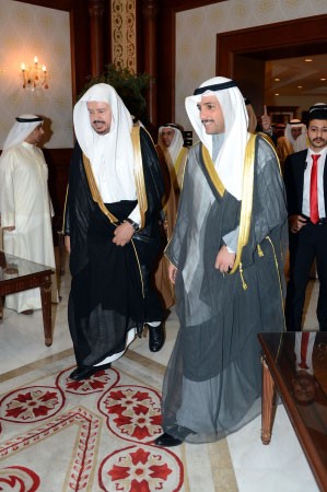 الرئيس الغانم ودعبدالله بن محمد ال الشيخ﻿