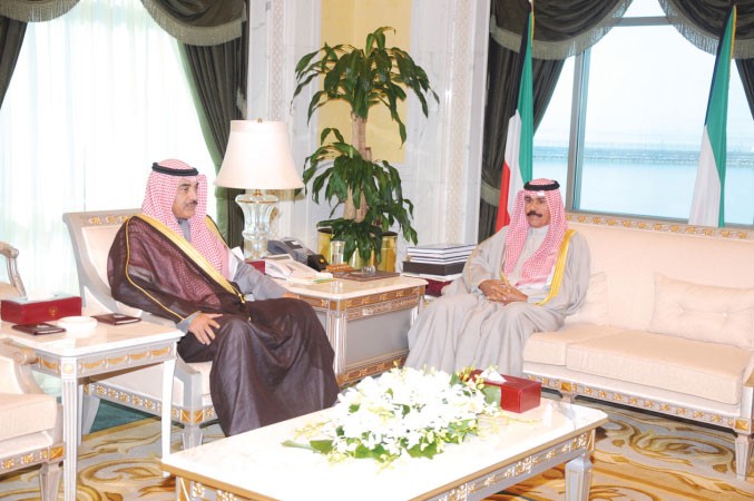  سمو الشيخ نواف الاحمد يستقبل وزير الخارجية الشيخ صباح الخالد﻿