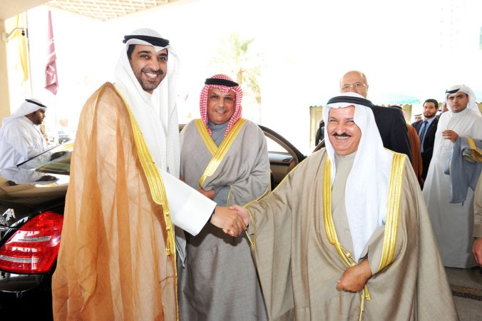 الشيخ محمد العبدالله والشيخ خالد الجراح ومحمد شرار