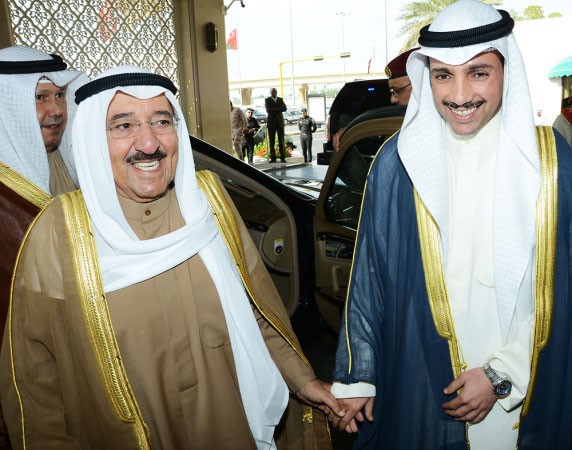 سمو الامير الشيخ صباح الاحمد ورئيس مجلس الامة مرزوق الغانم