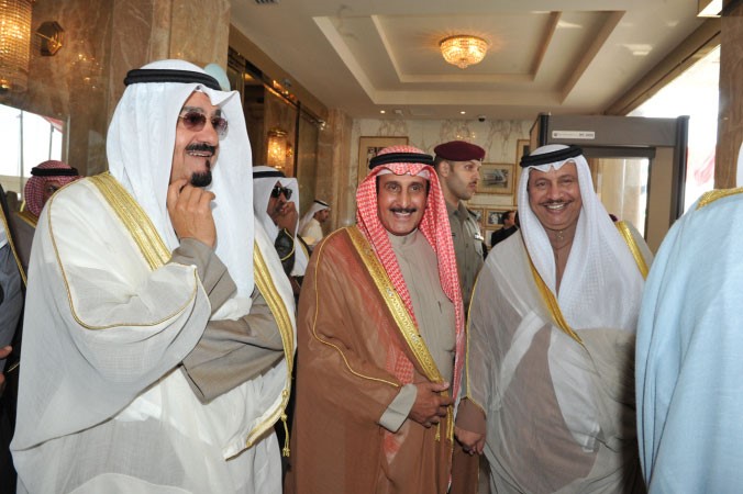 سمو رئيس الوزراء الشيخ جابر المبارك والشيخ دابراهيم الدعيج والشيخ احمد العبدالله