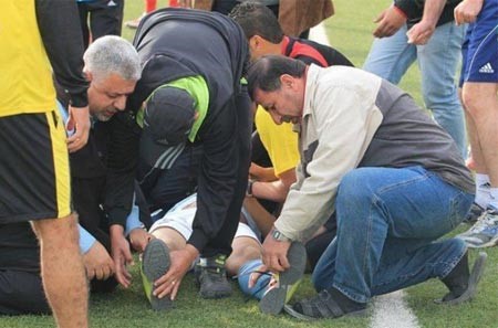 شاهد بالصور .. تفاصيل وفاة لاعب اردني أثناء مباراته الاخيرة