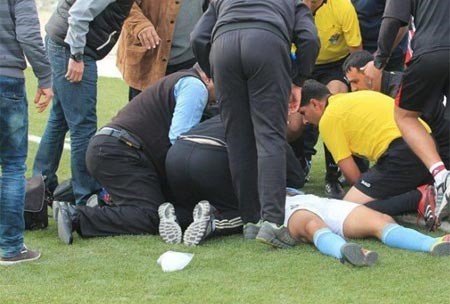 شاهد بالصور .. تفاصيل وفاة لاعب اردني أثناء مباراته الاخيرة