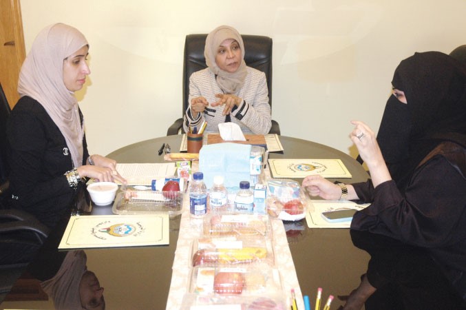 مريم الوتيد خلال الاجتماع﻿
