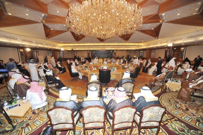 جانب من الاجتماع الختامي لرؤساء البرلمانات الخليجية﻿