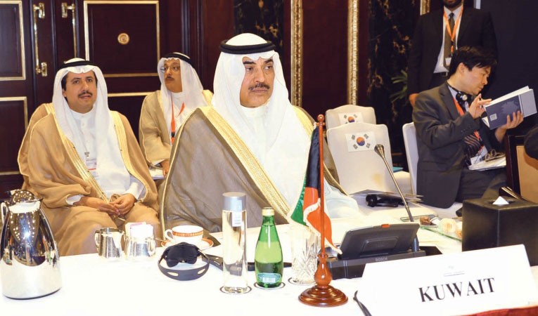 الشيخ صباح الخالد اثناء افتتاح المؤتمر الوزاري 12 لحوار التعاون الاسيوي 
