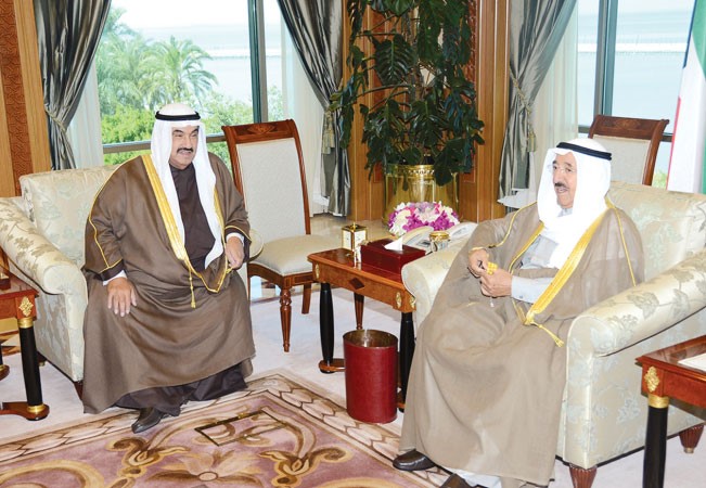 صاحب السمو الامير الشيخ صباح الاحمد خلال لقائه سمو الشيخ ناصر المحمد ﻿