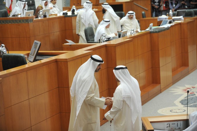 الشيخ محمد العبدالله خلال الجلسة﻿