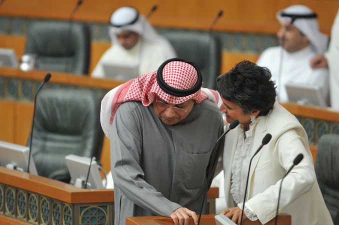 صفاء الهاشم والشيخ خالد الجراح﻿