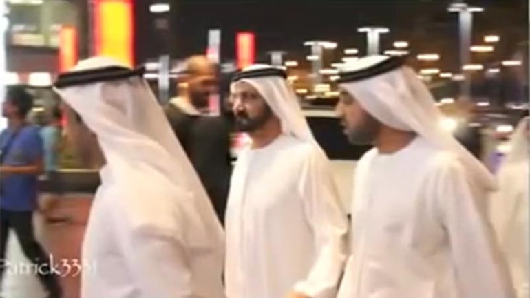بالفيديو.. شاهد موكب حاكم دبي محمد بن راشد انثاء ذهابه الى دبي مول