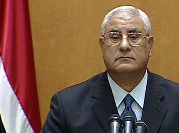 الرئيس المصري المؤقت عدلي منصور