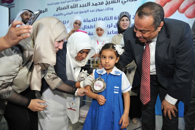 جانب من تطعيم الاطفال﻿