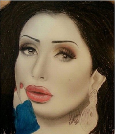 غادة عبد الرازق تشيد بهذه الرسمة.. شاهد