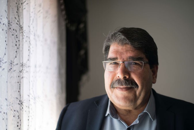 صالح مسلم رئيس الحزب الديموقراطي الكردي
