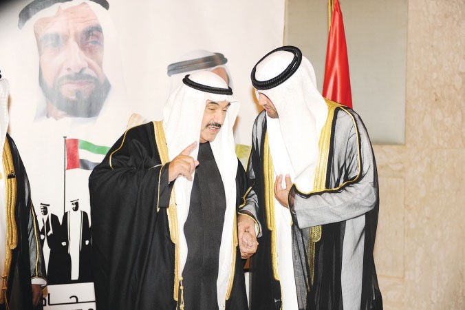 حديث باسم بين سمو الشيخ ناصر المحمد وعارف الطنيجي	فريال حماد﻿