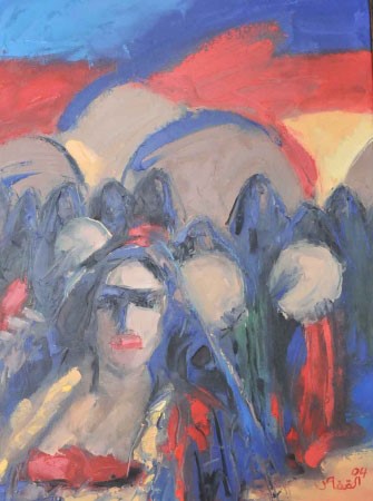 لوحة فنية من رسم خزعل القفاص