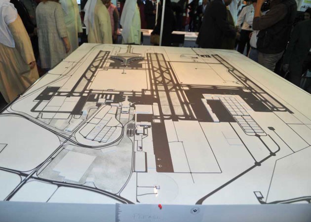 مجسم لمشروع تطوير المطار﻿