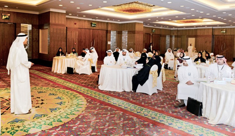 المتدربون الخليجيون خلال البرنامج التدريبي﻿