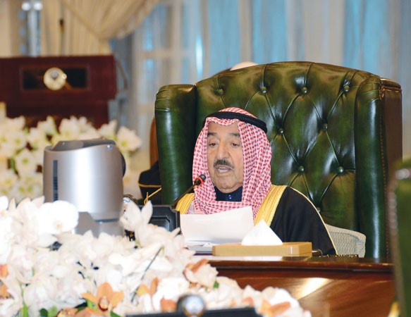 صاحب السمو الامير الشيخ صباح الاحمد مفتتحا قمة قادة دول مجلس التعاون