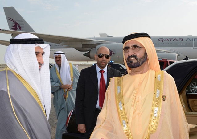 صاحب السمو الشيخ محمد بن راشد ال مكتوم مغادرا﻿