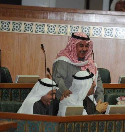 خلف دميثير والشيخ سلمان الحمود﻿
