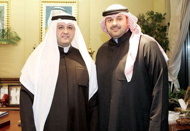 الشيخ طلال المحمد مع عبدالله الذياب ﻿