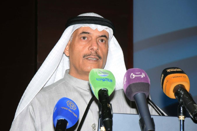 اسماعيل الغانم متحدثا في المؤتمر الصحافي محمد خلوصي