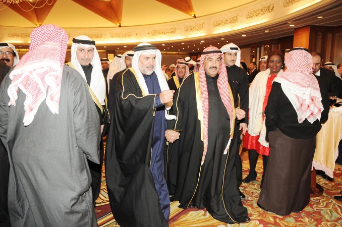 سمو الشيخ ناصر المحمد مهنئا فريال حماد