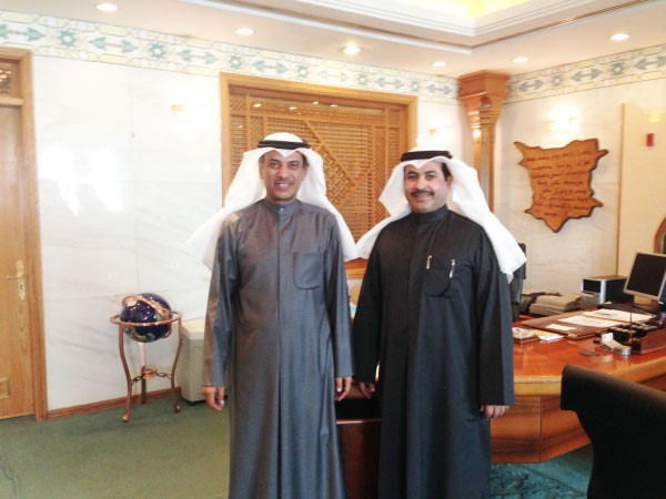 مهلهل الخالد مستقبلا بدر العتيبي﻿