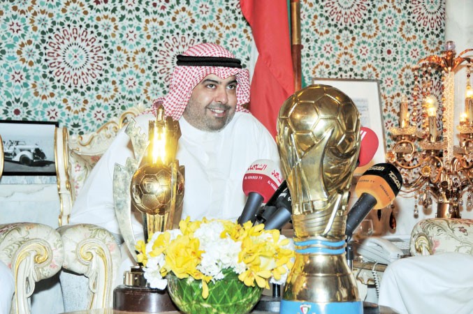 رئيس نادي القادسية الشيخ خالد الفهد 