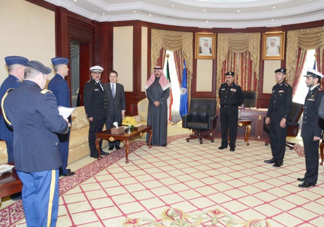 الشيخ محمد الخالد حضر مراسم تقليد اللواء اليوسف الوسام الاميركي ﻿