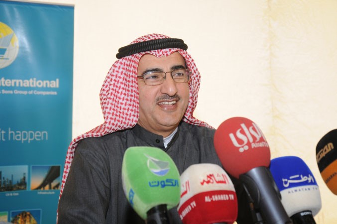 الوزير عبدالعزيز الابراهيم متحدثا خلال اللقاء﻿