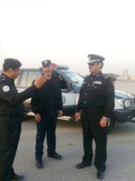 العميد العسلاوي والعقيد صلاح الدعاس والرائد غنيم العتل﻿