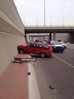 دوريات المرور في موقع الحادث