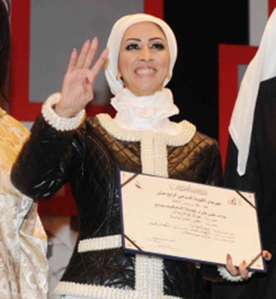 هنادي قربانجائزة الانباء لافضل ممثلة واعدة