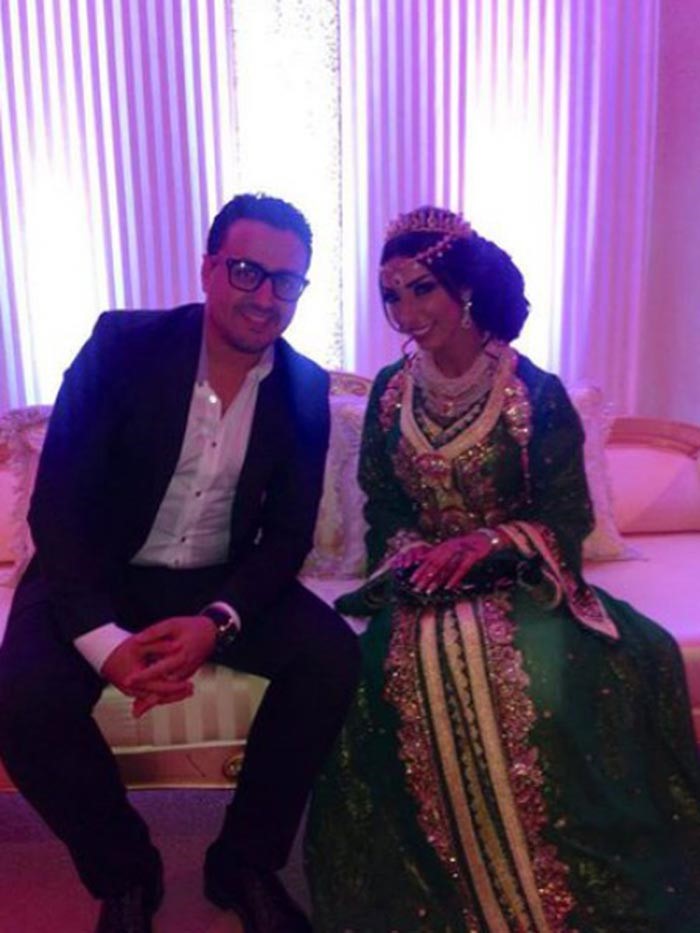 شاهد الصور الأولى لزفاف دنيا بطمة ووالد حلا الترك على الطراز المغربي 