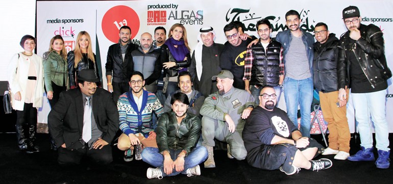 لقطة جماعية تضم مجموعة AlGAS events وMad Stand مع موظفي الوطنية للاتصالات﻿