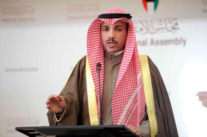 مرزوق الغانم متحدثا في مجلس الامة امس