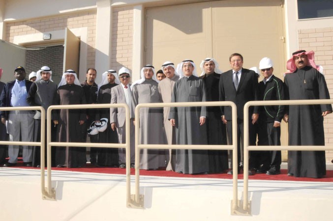 الوزير عبدالعزيز الابراهيم وماحمد الجسار خلال الجولة محمد خلوصي