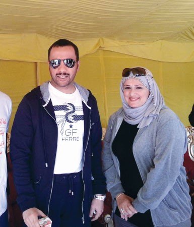 مرزوق الغانم والزميلة حنان عبد المعبود