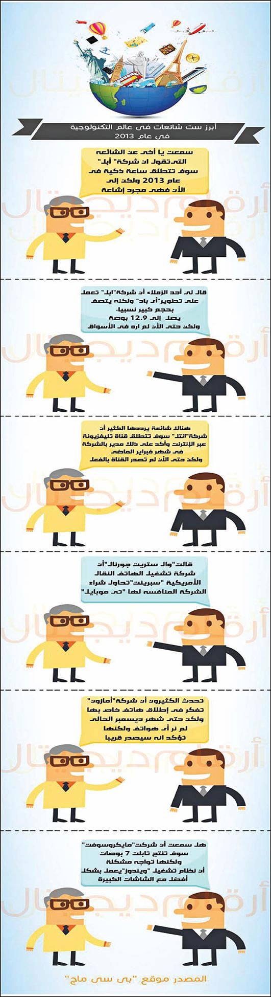  أشهر 6 شائعات روجت عن شركات التكنولوجيا في 2013