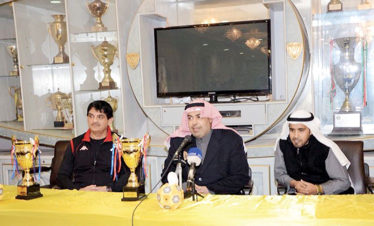 الشيخ خالد الفهد يحث اللاعبين على تقديم المزيد من العطاء والالقاب ﻿