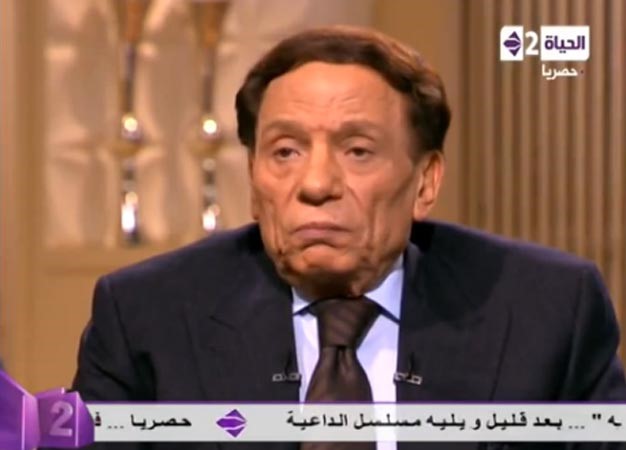 بالفيديو.. عادل إمام: مبارك «مظلوم» والسيسي «حبيبي» وباسم يوسف «زودها» ومنصور رئيس دولة