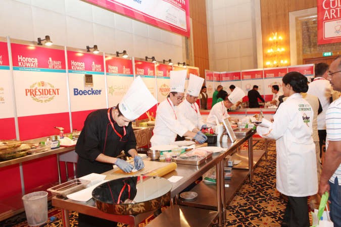 جانب من مسابقات الطهي في معرض هوريكا الماضي﻿
