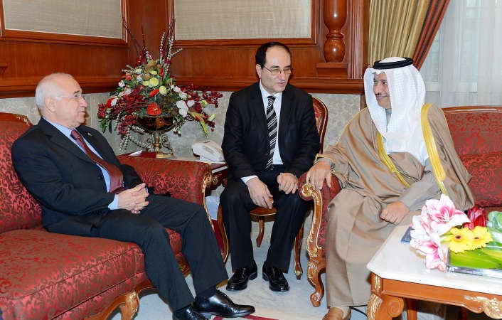 سمو رئيس الوزراء الشيخ جابر المبارك مستقبلا رئيس مجلس الامة التركي 