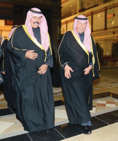 سمو ولي العهد والسفير احمد فهد الفهد